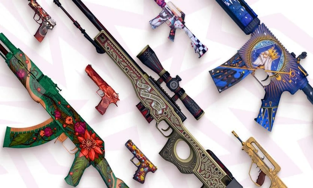 What skin rarity tiers appear inside CS2 battle room rounds?